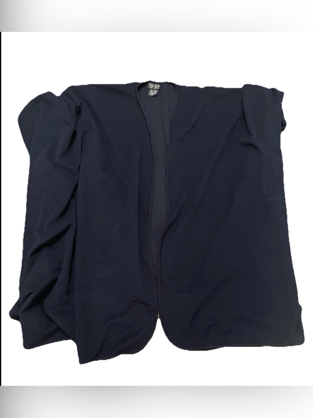 Escada Sport navy blue open front kimono Wool Cashmere Blend women’s OS